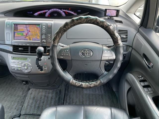 エスティマ アエラス　レザーパッケージ　純正ＨＤＤナビ　ＤＴＶ／ＣＤ／ＤＶＤ／ＡＵＸ／ＭＳＶ　フロント／バックカメラ　レザーシート　Ｄ席パワーシート　前席シートヒーター　両側パワースライドドア　ドライブレコーダー　クルーズコントロール（2枚目）