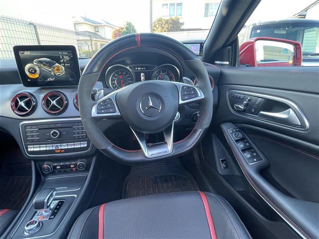 CLAクラス CLA45 4マチック パノラミックスライディングルーフAMGスカッフプレートBSM純正ドラレコメモリナビフルセグテレビバックカメラウィンカーミラープッシュスタートAMGブレーキパット前席パワーシート(メモリー機能付き)(26枚目)