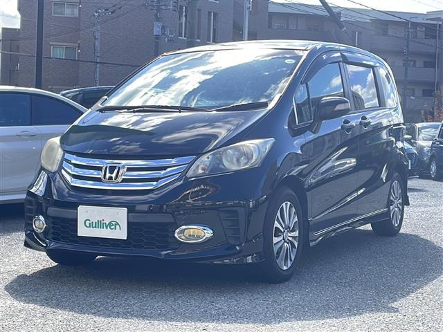 フリード G エアロ 純正メモリナビ AM/FM/CD/DVD/Bluetooth フルセグテレビ フリップダウンモニター バックカメラ ビルトインETC 横滑り防止装置 盗難防止装置 片側パワースライドドア ドアバイザー(32枚目)