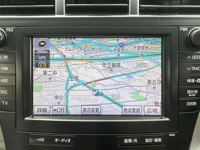 プリウスアルファ Ｓツーリングセレクション　純正ＨＤＤナビ　ＢＴオーディオ　フルセグテレビ　ＣＤ／ＤＶＤ　バックカメラ　ＬＥＤヘッドライト　オートライト　フォグランプ　革巻きステアリング　ステアリングスイッチ　ドライブモードセレクト　純正ＡＷ（5枚目）