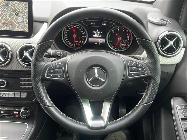 Bクラス B180 ワンオーナー 純正ナビ BTオーディオ フルセグテレビ バックカメラ 前席シートヒーター D席パワーシート パドルシフト LEDヘッドライト オートライト ステアリングスイッチ 純正18インチAW(9枚目)