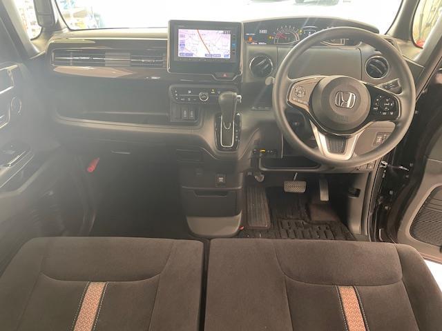 N-BOXカスタム G・Lホンダセンシング ホンダセンシング/社外ナビ/Bluetooth/フルセグTV/ビルドインETC/USB/バックカメラ/ECO/レーンキープアシスト/コーナーセンサー後/サンシェード/ドライブレコーダー/オートライト(3枚目)