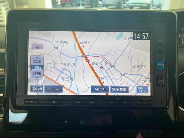 N-BOXカスタム G・Lホンダセンシング ホンダセンシング/社外ナビ/Bluetooth/フルセグTV/ビルドインETC/USB/バックカメラ/ECO/レーンキープアシスト/コーナーセンサー後/サンシェード/ドライブレコーダー/オートライト(5枚目)