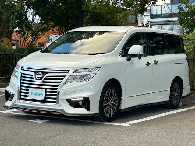 エルグランド 250ハイウェイスターSホワイトレザーアーバンクロム ニスモフルエアロ/社外ナビ/ETC/前後ドライブレコーダー/フリップダウンモニター/両側パワースライドドア/クルーズコントロール/MTモード付きAT/ハーフレザーシート/オットマン/プッシュスタート(20枚目)