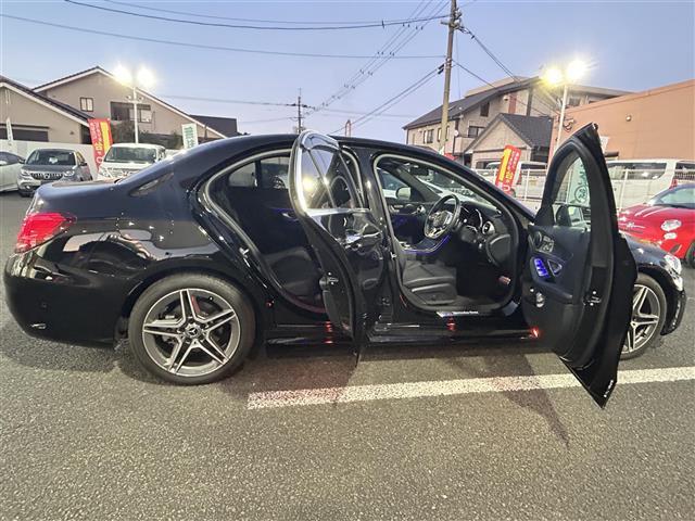 Ｃクラス Ｃ２２０ｄアバンギャルド　ＡＭＧライン　禁煙１オナ革純正ナビＢカメＡＣＣＬＫＡＢＳＭパドル（35枚目）