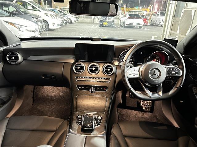 Ｃクラス Ｃ２２０ｄアバンギャルド　ＡＭＧライン　禁煙１オナ革純正ナビＢカメＡＣＣＬＫＡＢＳＭパドル（41枚目）