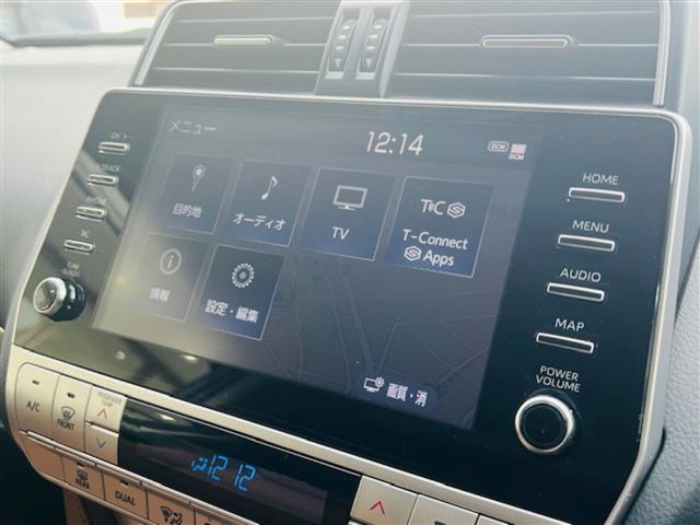 ランドクルーザープラド TX Lパッケージ 70thアニバーサリーリミテッド ホワイトパールクリスタルシャイン◇チルト&スライド電動ムーンルーフ◇ルーフレール(専用ピアノブラック塗装)◇純正ナビ◇マルチテレインモニター◇ビルドインETC2.0◇電子インナーミラー◇リフトアップ(14枚目)