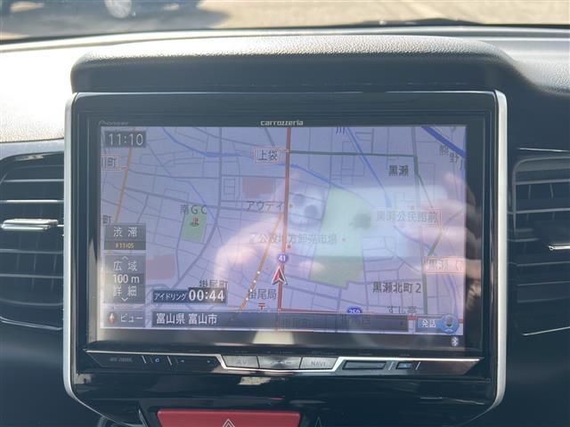 Ｎ－ＢＯＸカスタム Ｇ・ターボＬパッケージ　☆ワンオーナー☆両側パースライドドア☆スマートキー×２☆社外メモリーナビ（ＡＩＣ－ＺＨ０９９９Ｌ）☆ＤＶＤ／ＭＳＶ／ＢＴ／デジタルＴＶ☆ＥＴＣ☆純正フルエアロ☆皮巻きステアリング☆ステアリングスイッチ（4枚目）