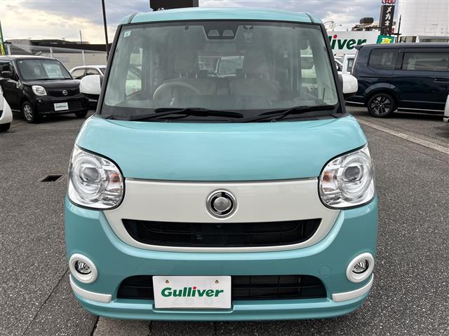 ムーヴキャンバス Ｇホワイトアクセントリミテッド　ＳＡＩＩＩ　☆スマートキー☆両側パワスラ☆全周囲カメラ☆社外メモリーナビ☆ＤＶＤ／ＭＳＶ／フルセグＴＶ／ＨＤＭＩ／ハンズフリー☆ＥＴＣ☆リモコンエンジンスターター☆プッシュスタート☆衝突安全ブレーキ（2枚目）