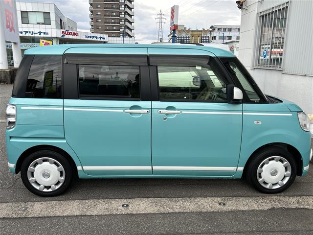 ムーヴキャンバス Ｇホワイトアクセントリミテッド　ＳＡＩＩＩ　☆スマートキー☆両側パワスラ☆全周囲カメラ☆社外メモリーナビ☆ＤＶＤ／ＭＳＶ／フルセグＴＶ／ＨＤＭＩ／ハンズフリー☆ＥＴＣ☆リモコンエンジンスターター☆プッシュスタート☆衝突安全ブレーキ（5枚目）