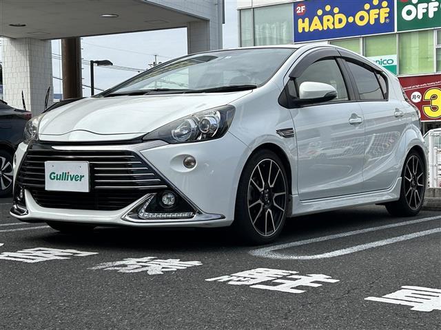 アクア G G’s ☆純正SDナビ・AM/FM/CD/BT/フルセグTV☆バックカメラ☆ステアリングスイッチ☆クルーズコントロール☆前席シートヒーター☆オートライト☆オートハイビーム☆衝突軽減ブレーキ(4枚目)