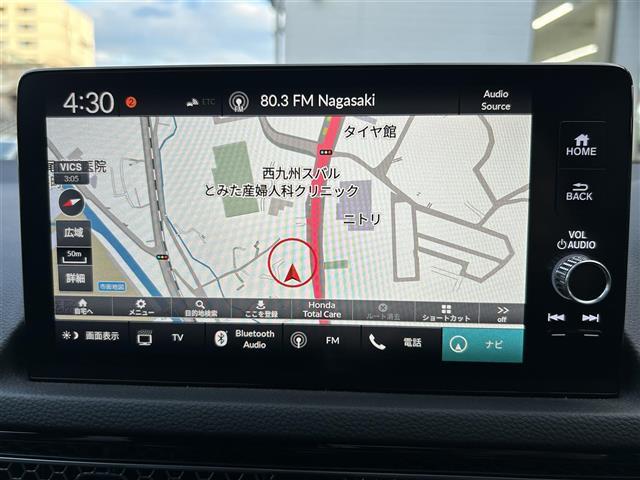 シビック ＥＸ　☆純正ナビ付ディスプレイオーディオ（ＡＭ／ＦＭ／ＴＶ）☆ブルートゥース☆クルーズコントロール追従あり☆レーンキープアシスト☆衝突軽減ブレーキ☆電子パーキングブレーキ☆ブレーキホールド（6枚目）
