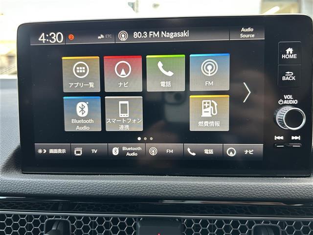 シビック ＥＸ　☆純正ナビ付ディスプレイオーディオ（ＡＭ／ＦＭ／ＴＶ）☆ブルートゥース☆クルーズコントロール追従あり☆レーンキープアシスト☆衝突軽減ブレーキ☆電子パーキングブレーキ☆ブレーキホールド（7枚目）