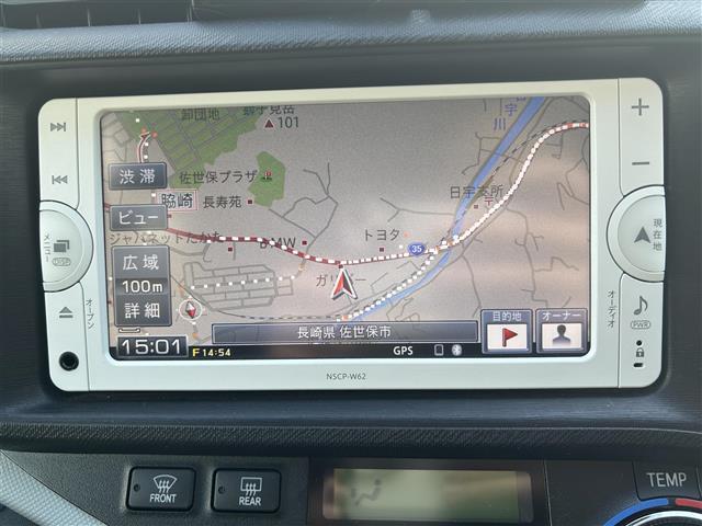 アクア S 純正ナビ(SD/BT/ワンセグTV/CD)/ETC/バックカメラ/キーレス/AAC/ステアリングスイッチ/PS/PW/電格ミラー/ABS/横滑り防止(16枚目)