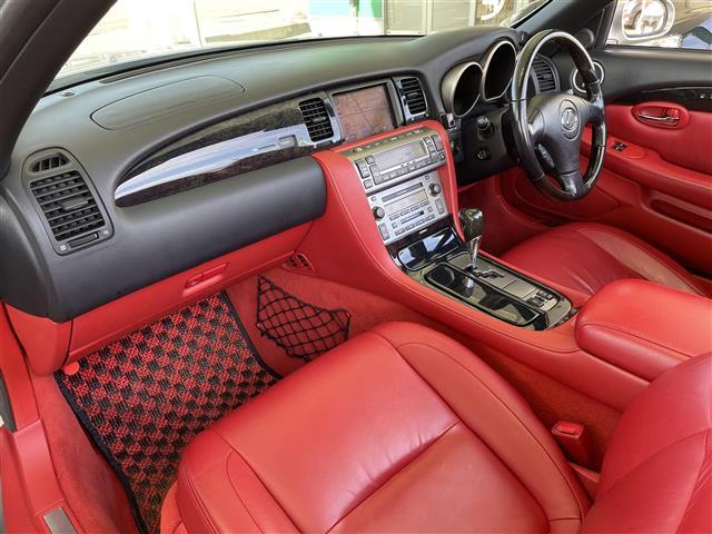 SC430 赤レザー マークレビンソン 純正ナビ クルーズコントロール シートヒーターD席N席 メモリーシート付きパワーシートD席N席 WALD社外マフラー コーナーセンサー(24枚目)