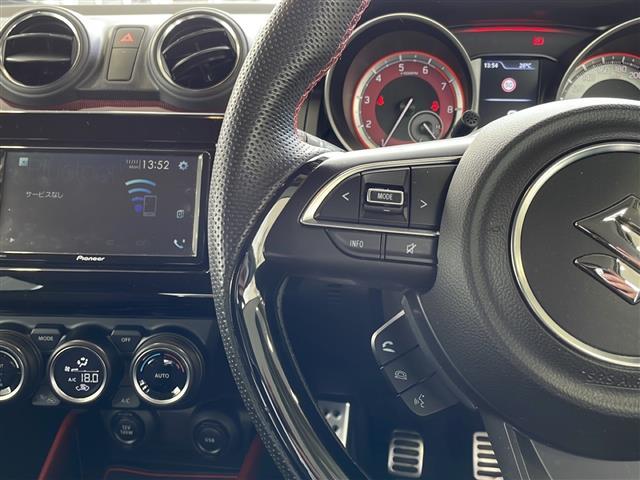 スイフトスポーツ ベースグレード　ワンオーナー／Ｐｉｏｎｅｅｒメモリナビ／Ｂｌｕｅｔｏｏｔｈ／ＣＤ／ＤＶＤ／６速ＭＴ／ターボ／アダプティブクルーズコントロール／ブラインドスポットモニター／レーンキープアシスト／純正ＬＥＤヘッドライト（4枚目）