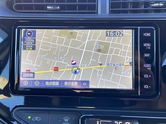 アクア Ｓスタイルブラック　純正ナビ／ワンオーナー／バックカメラ／前後コーナーセンサー／純正ドライブレコーダー／衝突軽減システム／レーンキープアシスト／オートライト／ＥＴＣ／スマートキー／スペアキー／純正フロアマット（2枚目）