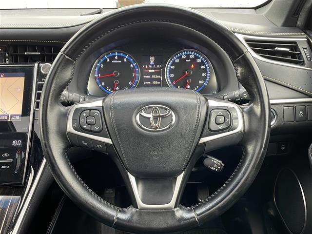 ハリアー エレガンス /禁煙車/寒冷地仕様/純正ナビ BT/AUX/USB/フルセグ/CD/DVD/SD/アイドリングストップ/定速クルーズコントロール/横滑り防止/革巻きステアリング/ステアリングスイッチ(19枚目)