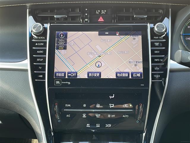 ハリアーハイブリッド プログレス　４ＷＤ／禁煙車／ＪＢＬサウンド／パノラマルーフ／３眼ＬＥＤヘッドライト／シーケンシャルウインカー／純正ＳＤナビ／ＣＤ／ＤＶＤ／ＢＤ／ＵＳＢ／ＡＵＸ／ＳＤ／ＭＳＶ／ＢＴ／フルセグ／全方位カメラ／ドラレコ（9枚目）