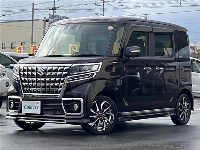 スペーシアカスタム ハイブリッドXSターボ 4WD/禁煙車/ワンオーナー/純正メモリナビ/CD/DVD/BT/フルセグ/全方位カメラ/デュアルカメラブレーキサポート/レーンキープ/レーダークルーズコントロール/シートヒーター/柿本マフラー(38枚目)