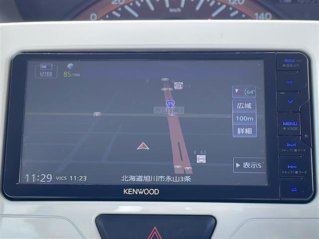 タント X ホワイトアクセントSAIII /4WD/禁煙/社外ナビ CD/BT/DVD/フルセグ/SD/USB/片側電動ドア/衝突軽減ブレーキ/横滑り防止/アイドリングストップ/運転席シートヒーター/オートライト(2枚目)