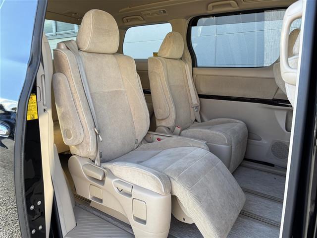 アルファード 240G 社外ナビ(FM/AM/CD/DVD/TV/Bluetooth) バックカメラ フリップダウンモニター クルーズコントロール パワーシート(D/N席) ETC オットマン(N席/2列目) 純正AW(23枚目)