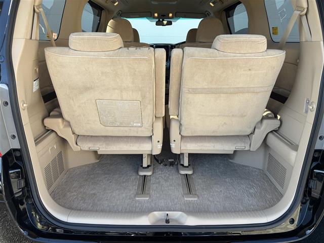 アルファード 240G 社外ナビ(FM/AM/CD/DVD/TV/Bluetooth) バックカメラ フリップダウンモニター クルーズコントロール パワーシート(D/N席) ETC オットマン(N席/2列目) 純正AW(26枚目)