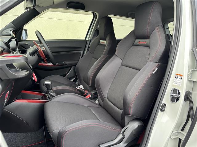 スイフトスポーツ ベースグレード　純正ナビ　（ＣＤ／ＤＶＤ／ＴＶ／Ｂｌｕｅｔｏｏｔｈ）／全方位カメラ／追従クルーズコントロール／前後ドライブレコーダー／シートヒーター／社外エアロ／パドルシフト／スペアキー（28枚目）