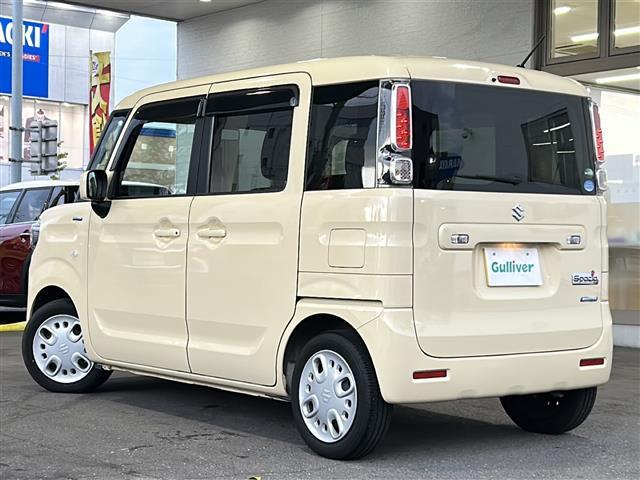 スペーシア ハイブリッドＧ　ＣＤ／ＣＤチェンジャー　両側スライドドア　純正フロアマット　純正ドアバイザー　横滑り防止装置　盗難防止装置　オートライト　アイドリングストップ　ベンチシート　スマートキー　スペアキー　冬タイヤ×４（43枚目）