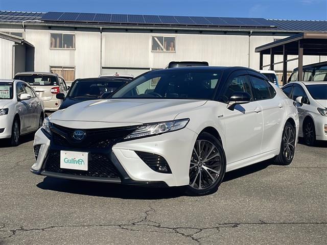 カムリ WS ワンオーナー メーカーナビ プリクラッシュセーフティ レーンキープアシスト ヘッドアップディスプレイ ブラインドスポットモニター レーダークルコン ドラレコ フルセグ バックカメラ 純正18AW(4枚目)