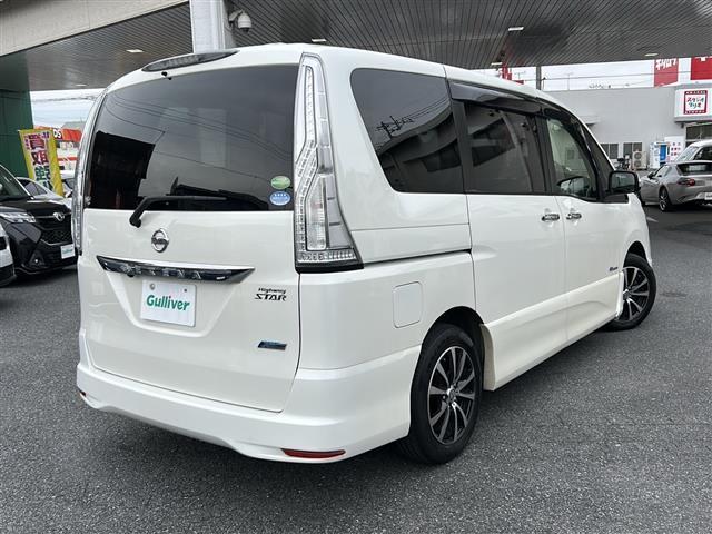 セレナ ハイウェイスター S-ハイブリッド エアロモード エマージェンシーブレーキ 社外ナビ CD DVD iPod フルセグTV バックカメラ 左側パワースライドドア クルーズコントロール HIDオートライト アイドリングストップ USBポート ETC(3枚目)