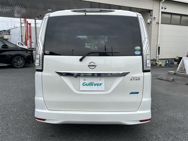 セレナ ハイウェイスター S-ハイブリッド エアロモード エマージェンシーブレーキ 社外ナビ CD DVD iPod フルセグTV バックカメラ 左側パワースライドドア クルーズコントロール HIDオートライト アイドリングストップ USBポート ETC(7枚目)