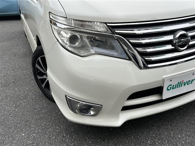 セレナ ハイウェイスター S-ハイブリッド エアロモード エマージェンシーブレーキ 社外ナビ CD DVD iPod フルセグTV バックカメラ 左側パワースライドドア クルーズコントロール HIDオートライト アイドリングストップ USBポート ETC(12枚目)