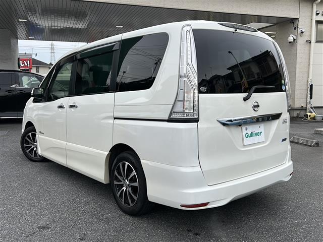 セレナ ハイウェイスター S-ハイブリッド エアロモード エマージェンシーブレーキ 社外ナビ CD DVD iPod フルセグTV バックカメラ 左側パワースライドドア クルーズコントロール HIDオートライト アイドリングストップ USBポート ETC(43枚目)