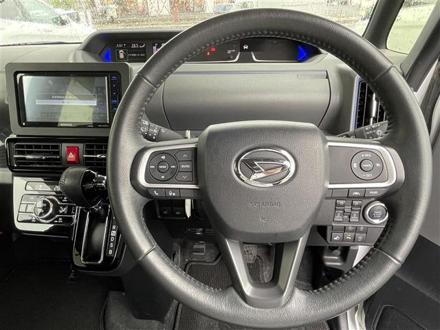 タント カスタムＲＳセレクション　１オーナー　両側パワスラ　純正ディーラナビ（ＭＤＶ－Ｓ７０７Ｗ）／ＢＴ／ＣＤ／ＤＶＤ／ＴＶ／ＳＤ／ＵＳＢ／ｉＰｏｄ／　衝突軽減システム　レーンキープアシスト　コーナーセンサー追従式レー（12枚目）