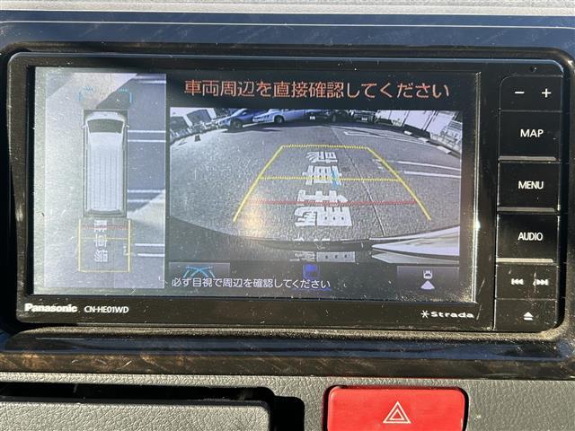 ハイエースバン スーパーGL ダーク プライムII 1オーナー ベッドキット 純正ディーラーナビ(CN-HE01WD)/BT/SD/CD/フルセグTV/DVD/AM/FM/ UIvehicle製スライドフロア アラウンドビューモニター 両側(18枚目)