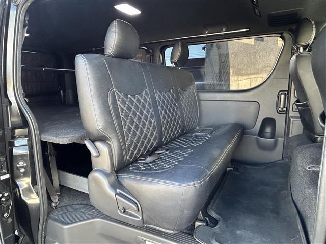 ハイエースバン スーパーGL ダーク プライムII 1オーナー ベッドキット 純正ディーラーナビ(CN-HE01WD)/BT/SD/CD/フルセグTV/DVD/AM/FM/ UIvehicle製スライドフロア アラウンドビューモニター 両側(37枚目)