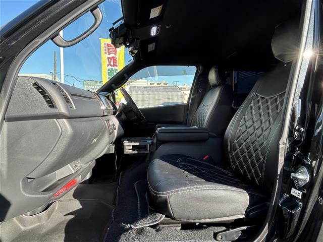 ハイエースバン スーパーGL ダーク プライムII 1オーナー ベッドキット 純正ディーラーナビ(CN-HE01WD)/BT/SD/CD/フルセグTV/DVD/AM/FM/ UIvehicle製スライドフロア アラウンドビューモニター 両側(39枚目)