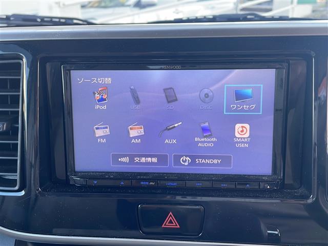 デイズルークス Ｘ　社外ＳＤナビ　ワンセグテレビ　バックカメラ　全方位カメラ　Ｂｌｕｅｔｏｏｔｈ　ＵＳＢ入力端子　ＡＵＸ　片側パワースライドドア　社外フロアマット　ドアバイザー　スマートキー　プッシュスタート（5枚目）