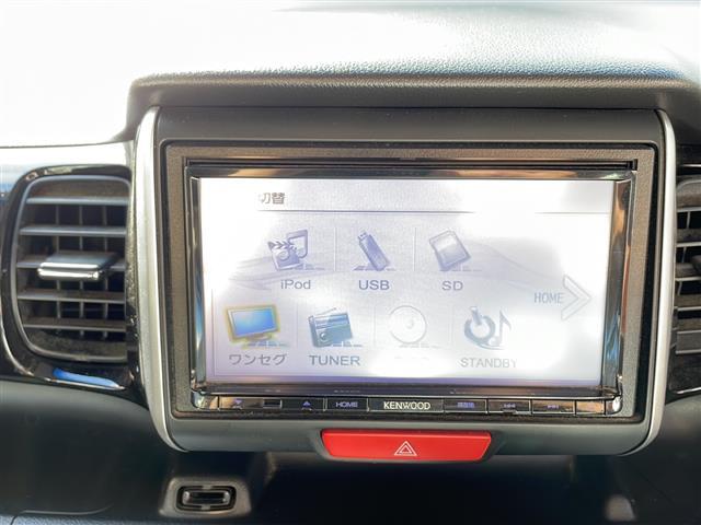 N-BOXカスタム G・Lパッケージ ETC 片側パワースライドドア バックカメラ 前席ベンチシート 後席チップアップシート CD再生 ワンセグ ナビ 純正フロアマット 純正アルミホイール14インチ オートエアコン USB入力端子(3枚目)