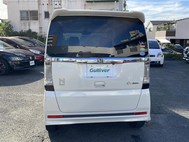 N-BOXカスタム G・Lパッケージ ETC 片側パワースライドドア バックカメラ 前席ベンチシート 後席チップアップシート CD再生 ワンセグ ナビ 純正フロアマット 純正アルミホイール14インチ オートエアコン USB入力端子(37枚目)