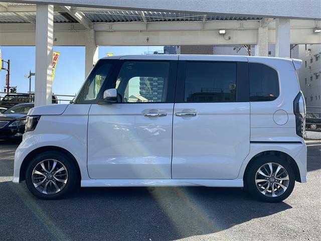 N-BOXカスタム L・スロープ 社外SDナビ BT CD DVD TV バックカメラ ETC レーダークルーズコントロール 両側パワースライド シートヒーターDN席 オートライト レーンキープ 衝撃軽減システム プッシュスタート(9枚目)