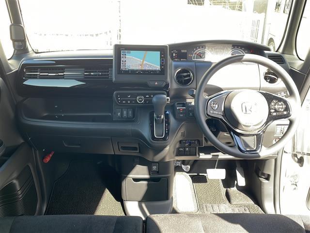 N-BOXカスタム L・スロープ 社外SDナビ BT CD DVD TV バックカメラ ETC レーダークルーズコントロール 両側パワースライド シートヒーターDN席 オートライト レーンキープ 衝撃軽減システム プッシュスタート(24枚目)