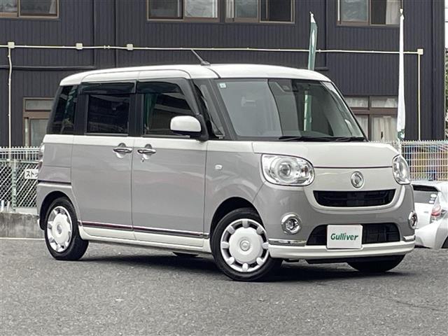 ムーヴキャンバス Ｇメイクアップリミテッド　ＳＡＩＩＩ　社外ＳＤナビ（ＦＭ／ＡＭ／ＣＤ／Ｂｌｕｅｔｏｏｔｈ）　ワンセグテレビ　衝突被害軽減装置　全方位カメラ　両側パワースライドドア　アイドリングストップ　横滑り防止装置　オートマチックハイビーム　ＥＴＣ（35枚目）