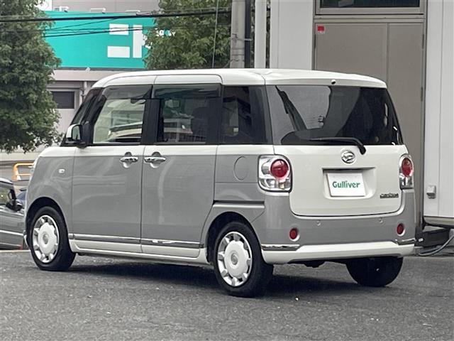 ムーヴキャンバス Ｇメイクアップリミテッド　ＳＡＩＩＩ　社外ＳＤナビ（ＦＭ／ＡＭ／ＣＤ／Ｂｌｕｅｔｏｏｔｈ）　ワンセグテレビ　衝突被害軽減装置　全方位カメラ　両側パワースライドドア　アイドリングストップ　横滑り防止装置　オートマチックハイビーム　ＥＴＣ（41枚目）