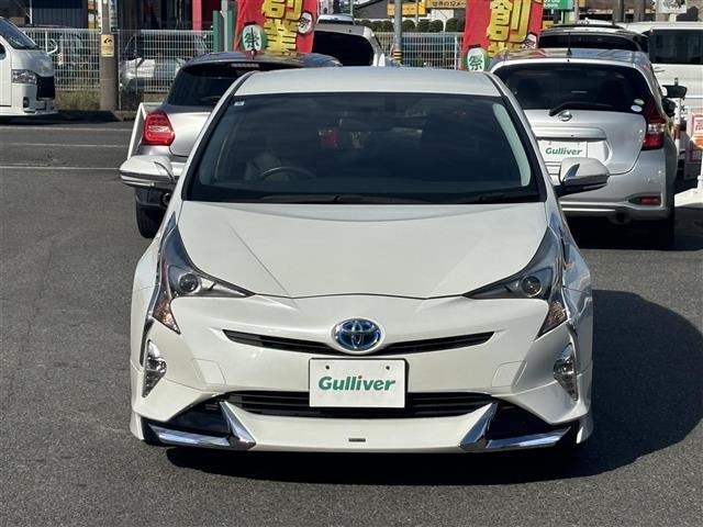 プリウス Sツーリングセレクション 禁煙/ワンオーナー/モデリスタエアロ(フロント、サイド、リア)/モデリスタ18AW/黒革シート/シートヒーター(前席)/純正ナビ/CD/DVD/BT/フルセグ/MSV/バックカメラ/ビルトインETC(8枚目)