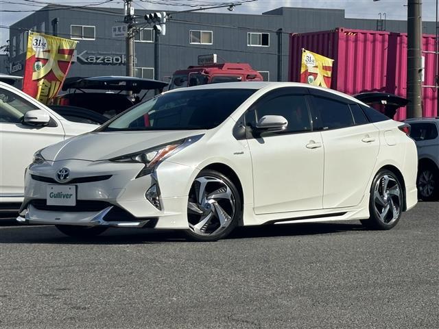 プリウス Sツーリングセレクション 禁煙/ワンオーナー/モデリスタエアロ(フロント、サイド、リア)/モデリスタ18AW/黒革シート/シートヒーター(前席)/純正ナビ/CD/DVD/BT/フルセグ/MSV/バックカメラ/ビルトインETC(12枚目)