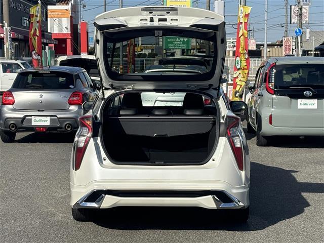 プリウス Sツーリングセレクション 禁煙/ワンオーナー/モデリスタエアロ(フロント、サイド、リア)/モデリスタ18AW/黒革シート/シートヒーター(前席)/純正ナビ/CD/DVD/BT/フルセグ/MSV/バックカメラ/ビルトインETC(38枚目)