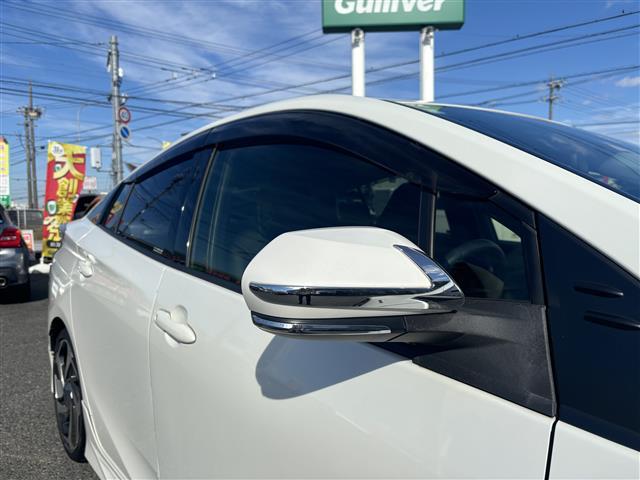 プリウス Sツーリングセレクション 禁煙/ワンオーナー/モデリスタエアロ(フロント、サイド、リア)/モデリスタ18AW/黒革シート/シートヒーター(前席)/純正ナビ/CD/DVD/BT/フルセグ/MSV/バックカメラ/ビルトインETC(39枚目)