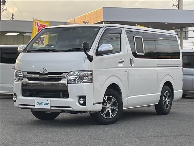 ハイエースバン スーパーGL ダークプライム 禁煙/ワンオーナー/ベッドキット/純正フリップダウンモニタ/D記録簿H30.R1.2.3.4.5.6.7/純正ナビ/フルセグ/CD/DVD/SD/MSV/BT/バックカメラ/前後ドラレコ/ETC(10枚目)